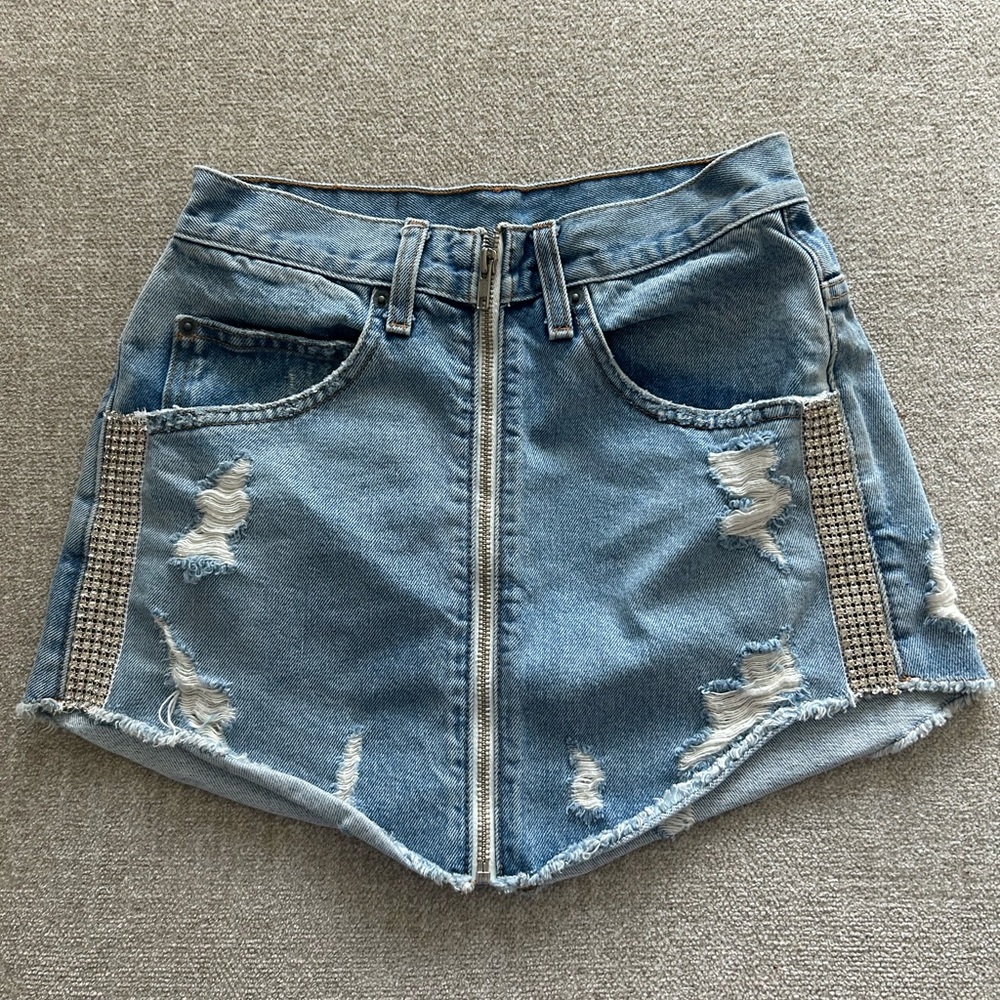 CARMAR denim Beatrice skirt
